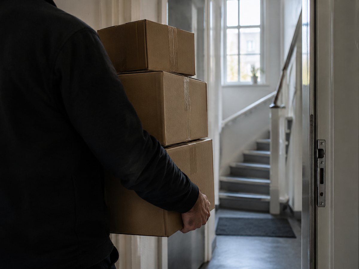 Dozen worden door de gang naar buiten gedragen